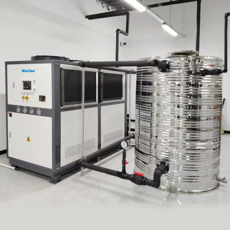 Спиральный тепловой насос с источником воды